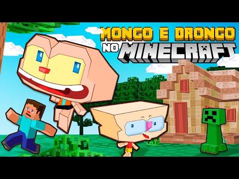 Mongo e Drongo no MUNDO DE MINECRAFT 🌏 Vem ver Mongo e Drongo em Cubos! 🧊 👀 #minecraft