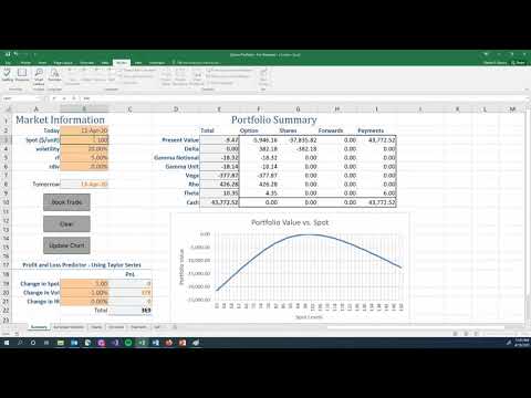 Risk Management: Short Option - Delta Hedge - Simple