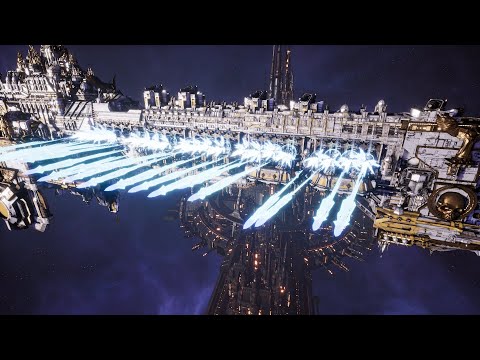 Skalgrim Mod - Imperial Navy vs Orks - Massive Battle - Battlefleet Gothic Armada 2