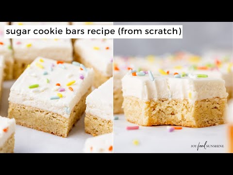 Sugar Cookie Bars Recipe (From Scratch)