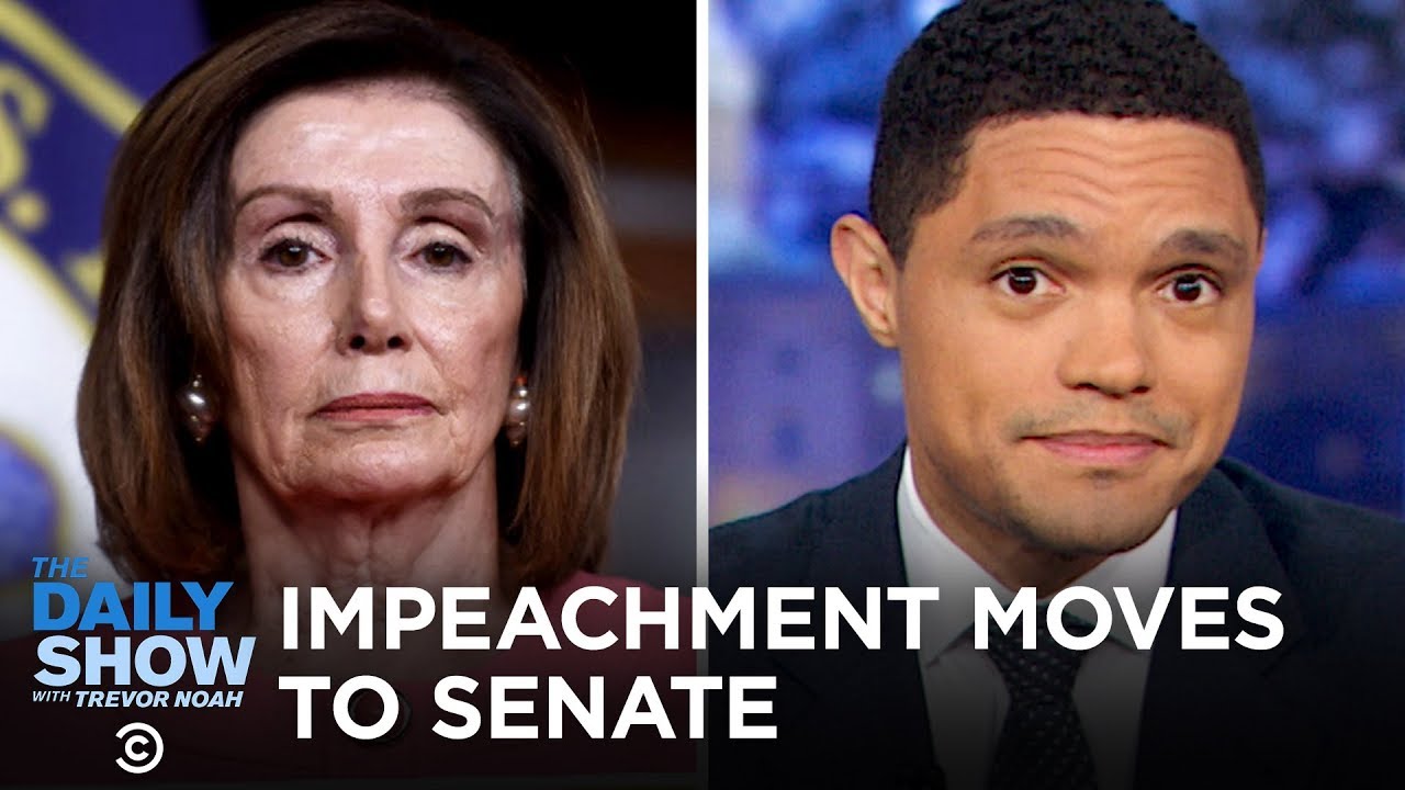 Nancy Pelosiâ€™s Impeachment Procession & Lev Parnasâ€™s Paper Trail | The Daily Show - YouTube