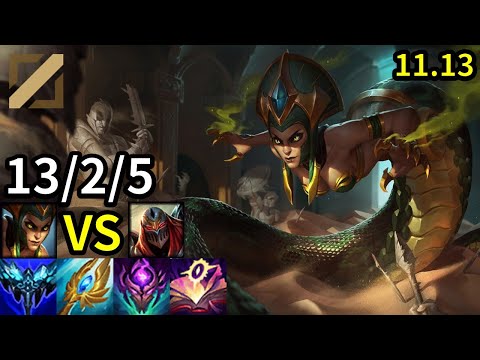 Cassiopeia Mid vs Zed - KR D0K SA | Patch 11.13