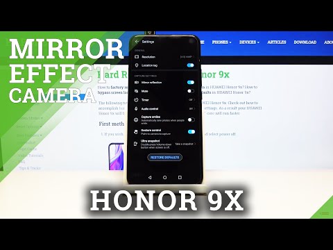 How to Turn on / off Mirror Effect in HUAWEI Honor 9x