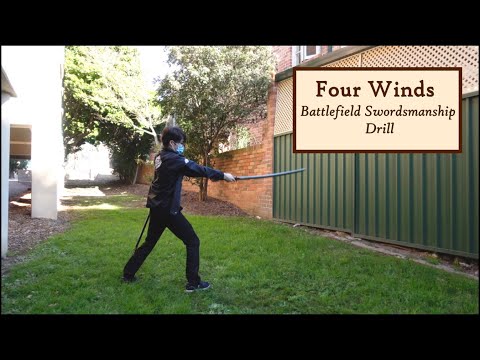 Battlefield Swordsmanship Basics - The Four Winds Drill [katana training / sword talk]