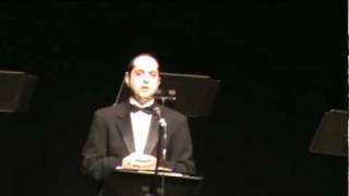 Cantor Aaron Shifman singing Eilu Devarim at Kosherica Cantorial Extravaganza concert