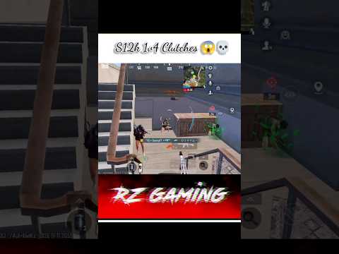 S12k 1V4 FASTEST CLUTCH😱💀#bgmi #clutch #1v4 #bgmishorts #shorts