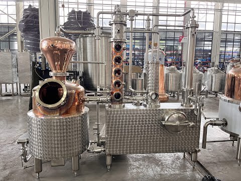 DYE 100L Whiskey Gin Distillery Still Reflux Distiller