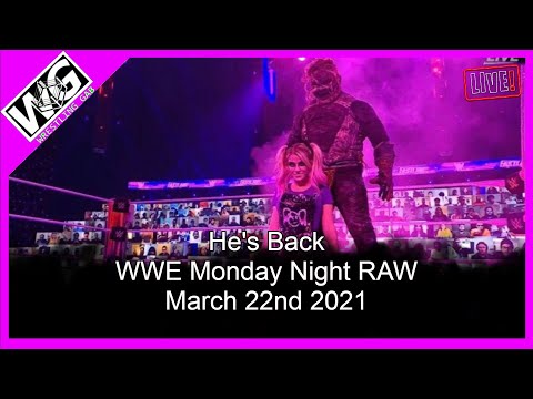 WWE Monday Night RAW Full Show Live Stream March 22nd 2021