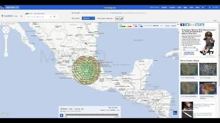 preview picture of video 'Strange Weather Anomaly over Mexico City 10/27/2012 9:50pm EDT'