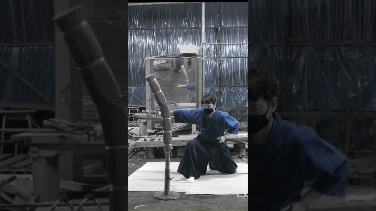(katana cutting) batto-jutsu cutting tatami #iaido