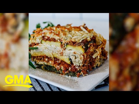 Make a healthy plant-based zucchini lasagna with...