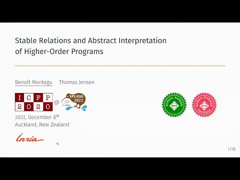[COVID] Stable relations and abstract interpretation of higher-order programs