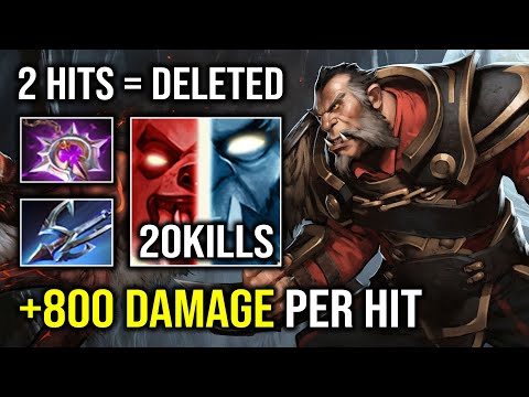 WTF 2 Hits Deleted Super Carry Lycan 1v5 Outrun Everyone with 800 Damage Per Hit Dota 2