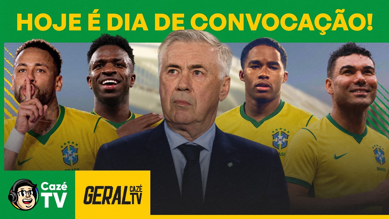 A CONVOCAÇÃO DA SELEÇÃO TÁ CHEGANDO! NEYMAR VAI PARA A COPA? | GERAL CAZÉTV
