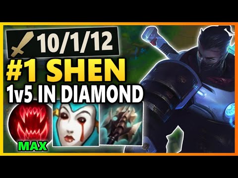 THIS ELISE DOUBTED THE BEST SHEN SO I HAD TO 1v5 CARRY! Season 10 Shen Gameplay | League of Legends