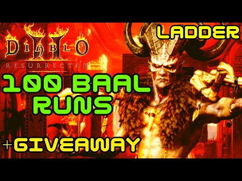 Diablo 2 Resurrected - 100 Ladder Baal Runs Loot Highlights