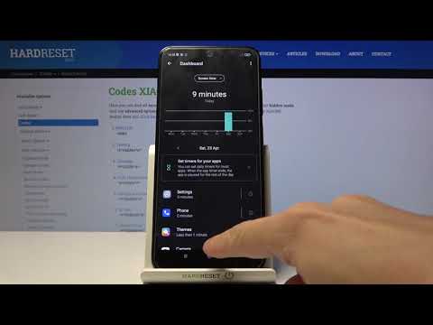 How to Check Total Screen Time on XIAOMI Redmi Note 10S - Display Statistics