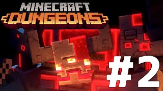 #2【ボス現る】初めての○○○に焦る３人【Minecraft Dungeons】