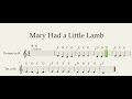 Mary Had A Little Lamb Trumpet 90BPM