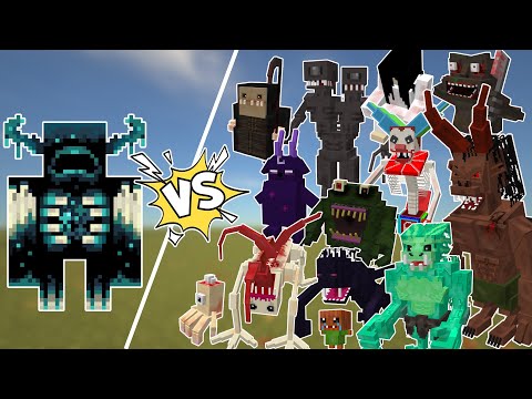 Warden vs Scary Mobs And Bosses | Which Scary Mob do you like? comment down @ZenoBaron