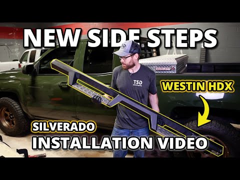 2014-2018 Silverado Westin HDX Side Step Install Stainless Steel! Nerf Boards Running Boards Sierra