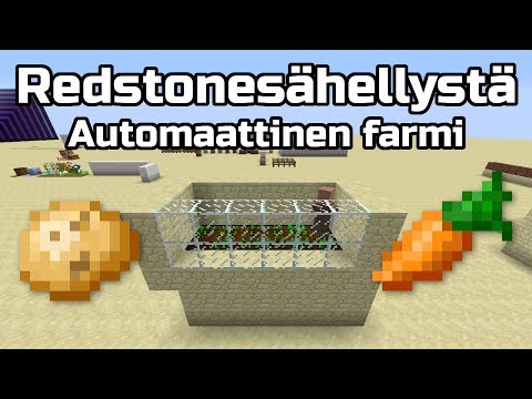 Redstonesähellystä - Automaattinen porkkana- ja perunafarmi
