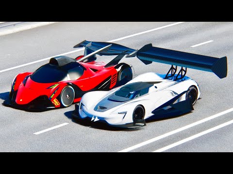 SRT Tomahawk GTR vs Devel Sixteen GTR at Drag Race 20 KM