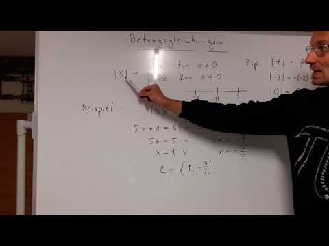 Betragsgleichungen