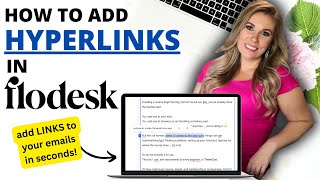 How To Add HYPERLINKS To Emails In Flodesk | Flodesk Tutorial