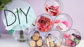 DIY Candle Jar Organizer & Ideas to Upcycle Bath & Body Works Jars {Makeup organizer}