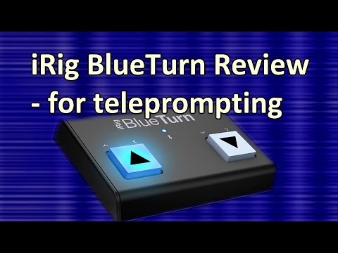 The iRig BlueTurn as a teleprompt control?