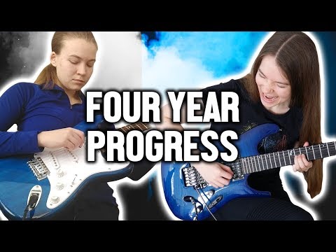 Four Years Playing the Electric Guitar - Month by Month Progress