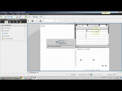 For 1u MaB, find lineær sammenhæng i Nspire
