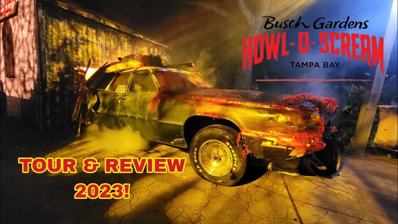 Busch Gardens Tampa Bay Howl-O-Scream Tour & Review 2023!