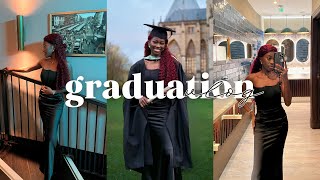 GRADUATION VLOG! Masters Degree bagged🎉 | The Prep, Missing my Family, Celebration Dinner.
