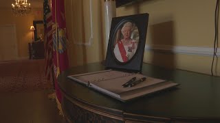 Queen Elizabeth II condolence book at Greensboro funeral home