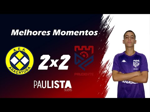 Lances Araçatuba 2x2 Grêmio Prudente - Campeonato Paulista SUB-15 (Lesão)