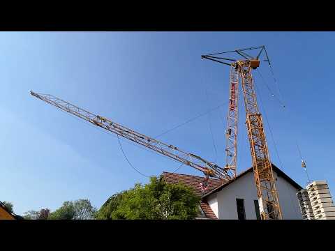 Grotemeier präsentiert: Liebherr K-Kran Aufbau bei Dachsanierung