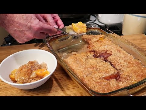 Super Easy Peach Cobbler