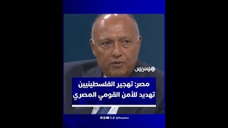 وزير الخارجية المصري: تهجير الفلسطينيين يعتبر تهديدا للأمن القومي المصري thumbnail