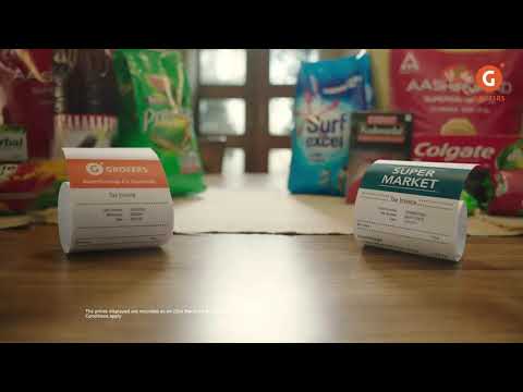 Grofers Supermarket Bill Digital Film