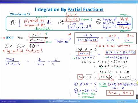 CAL 1 (2021) - Nov. 25 - Integration by Partial Fractions