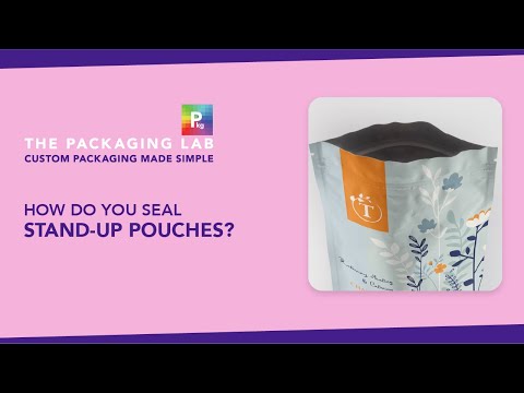 Part of a video titled How Do You Seal Stand-up Pouches | The Packaging Lab - YouTube