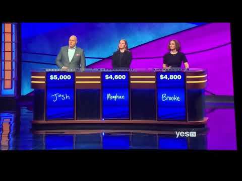 Jeopardy, Josh Gruenberg Day 2 - 1st Daily Double (2/13/20)