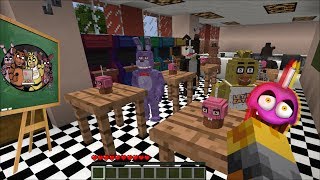 Minecraft FNAF SCHOOL MOD / PLAY WITH THE FNAF KIDS AND TEACH THEM LETTERS!! Minecraft