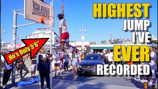 5'6" Anthony Height Records the HIGHEST Jump EVER!