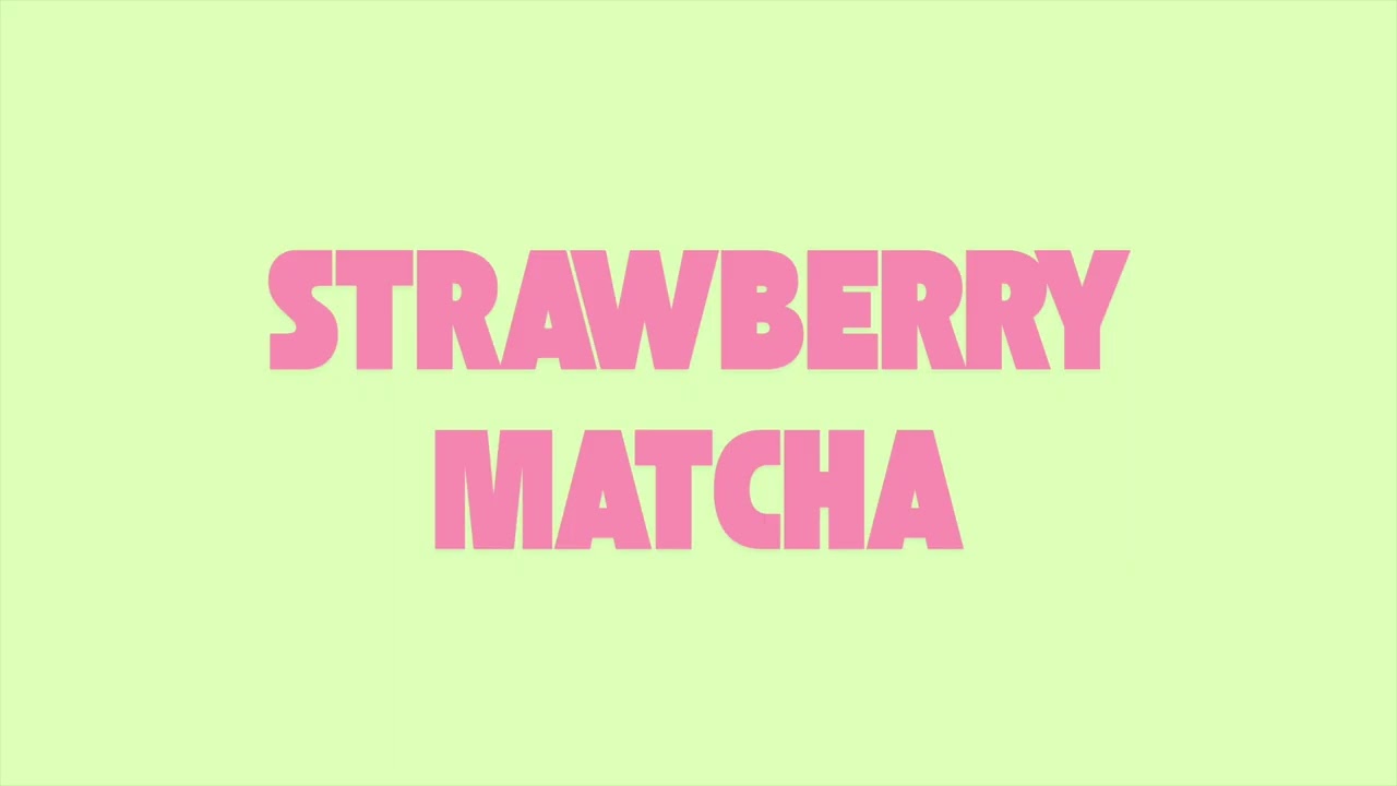 3 Hour Cute Aesthetic Pattern 💖 Strawberry Matcha Art Bold for Relaxing, TV & Pinterest Vibes (4K)