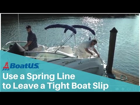 Springing Off: Leave a Tight Berth Using a Spring Line | BoatUS