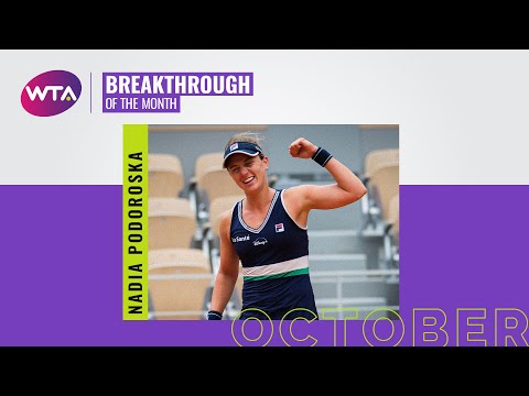 Nadia Podoroska | Breakthrough Player of the Month | October 2020