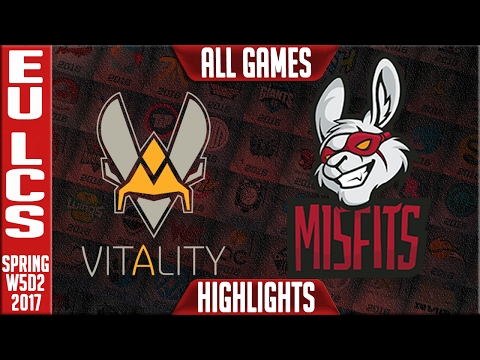 Vitality vs Misfits All Games Highlights - EU LCS W5D2 Spring 2017 - VIT vs MSF All Games